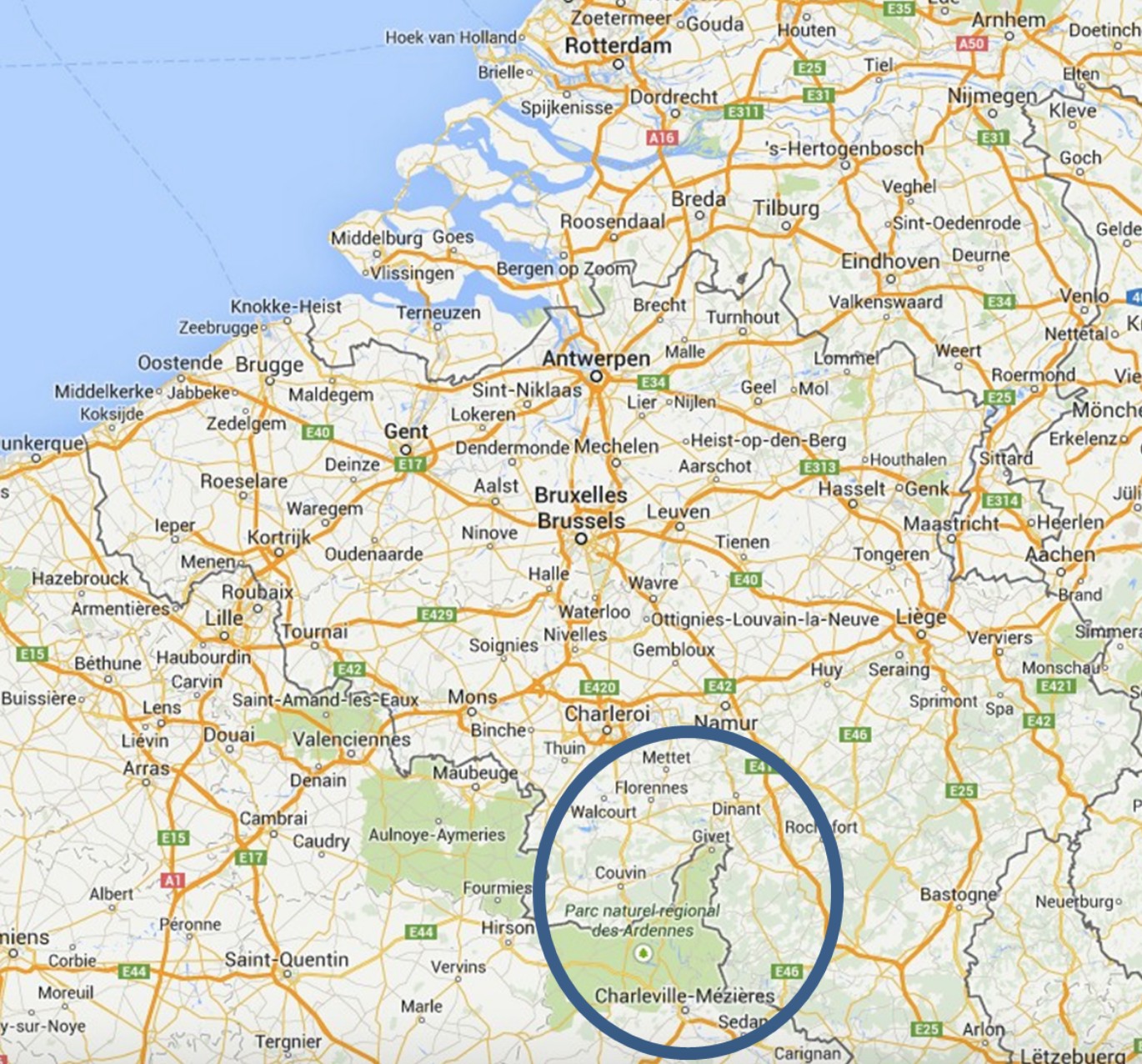 Belgische Ardennen Kaart De - Vogels
